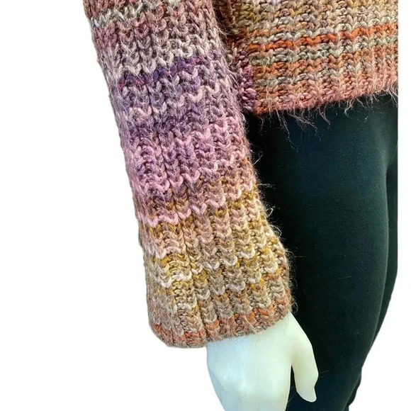 Ruby Moon Knit Multi Coloured Turtleneck Sweater Size Small - Picture 8 of 10